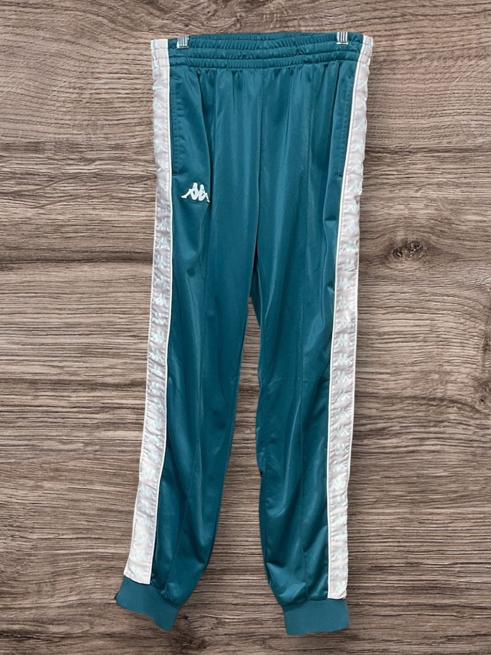 Kappa Teal Banda 222 Track Pants Joggers Womens Size Small
